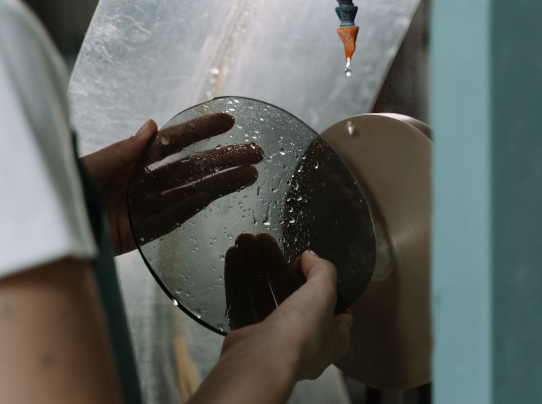 Glass and mirror cut to size with processed edges